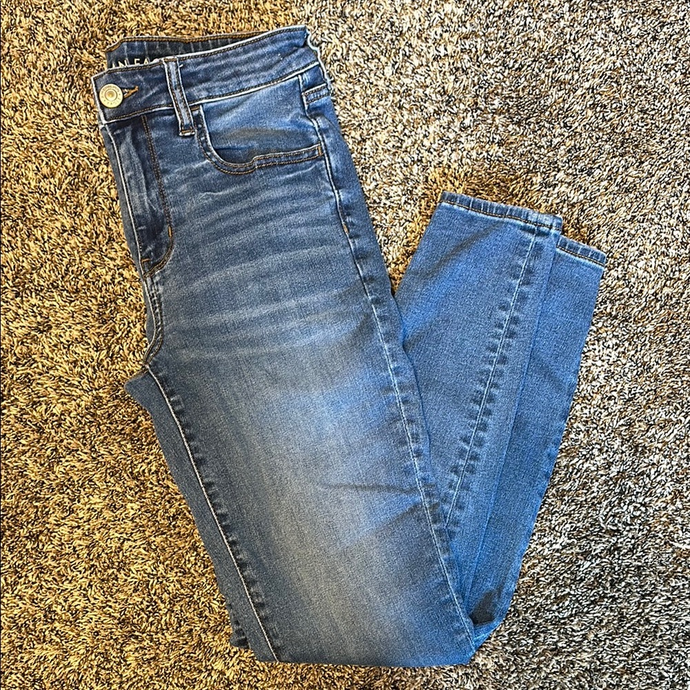 American Eagle Outfitters Dark Blue Skinny Jeans